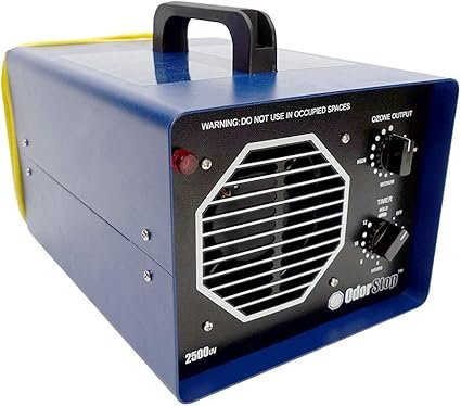 OdorStop OS2500UV is a professional-grade ozone generator and ionizer